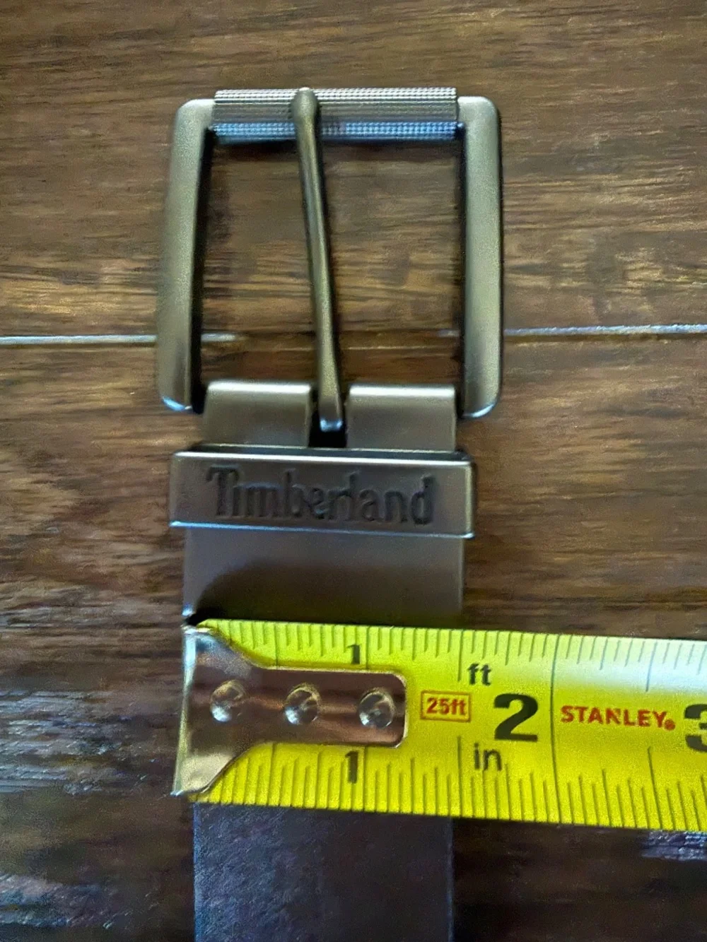 Timberland Men’s Reversible Black Brown Belt Gunmetal Buckle NWOT